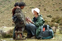 04 Shane Talking To Tibetan Boys On Trek After Leaving Kharta.jpg